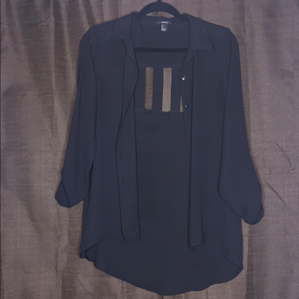 Forever 21 Long sleeve button up blouse